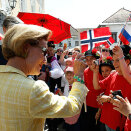 Queen Sonja in Radovljica (Photo: Lise Åserud / Scanpix)
